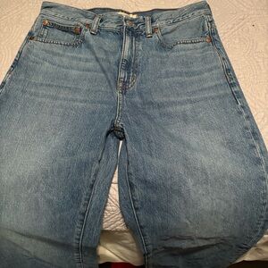 Madewell Jeans Women’s Size 27 Blue Rail Straight Medium Wash Denim Jean